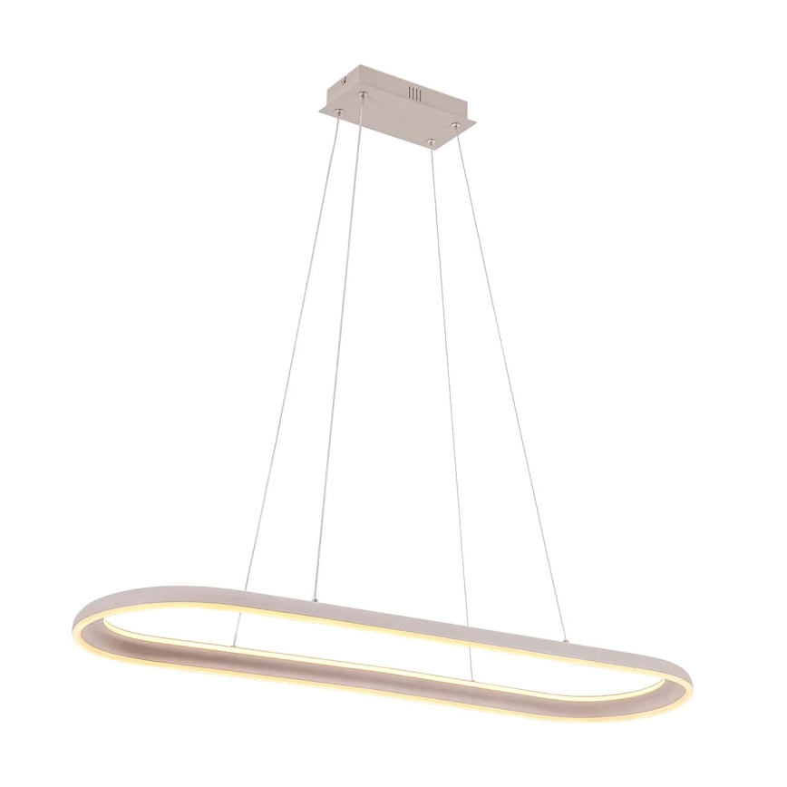LED luster na sajli CASHMERE LED/80W/230V 30x100 cm bež