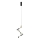 LED luster na sajli COLIA LED/19W/230V crna/zlatna