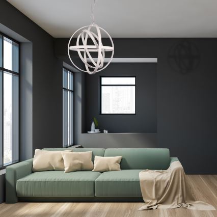 LED luster na sajli COPERNICUS LED/260W/230V bela