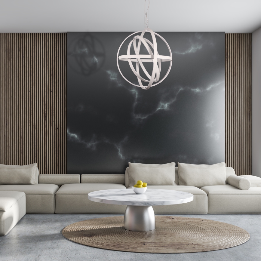 LED luster na sajli COPERNICUS LED/260W/230V bela