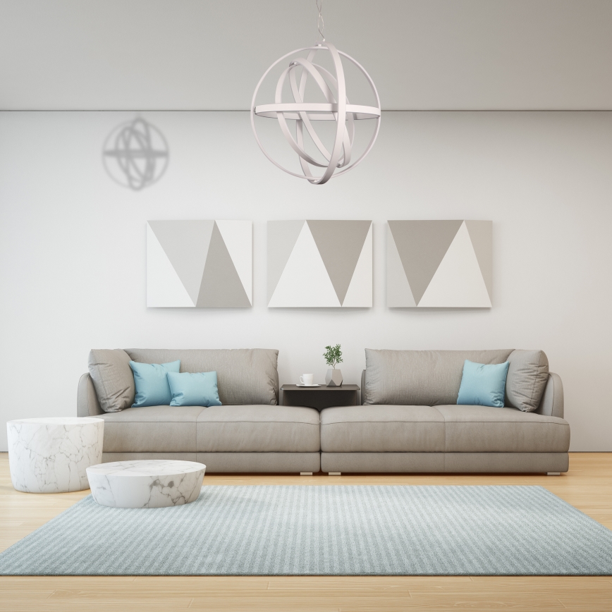 LED luster na sajli COPERNICUS LED/260W/230V bela