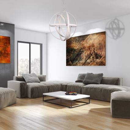 LED luster na sajli COPERNICUS LED/260W/230V bela
