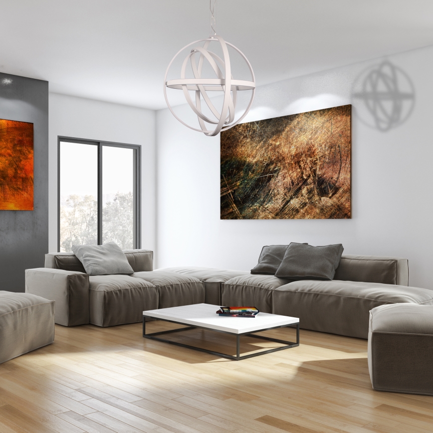 LED luster na sajli COPERNICUS LED/260W/230V bela