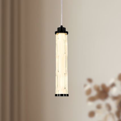 LED luster na sajli CORTE LED/10W/230V crna