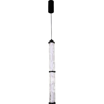 LED luster na sajli CORTE LED/18W/230V crna