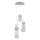 LED luster na sajli CREMONA LED/17W/230V 3000K matni hrom