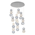 LED luster na sajli CREMONA LED/51W/230V 3000K mat hrom