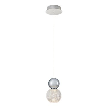 LED luster na sajli CREMONA LED/5W/230V 3000K mat hrom