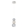 LED luster na sajli CREMONA LED/5W/230V 3000K mat hrom