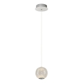 LED luster na sajli CREMONA LED/5W/230V 3000K matni hrom