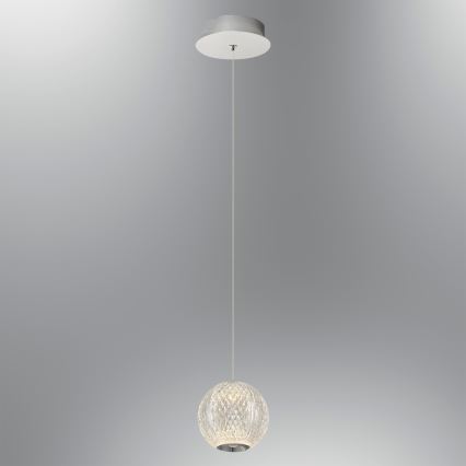 LED luster na sajli CREMONA LED/5W/230V 3000K matni hrom