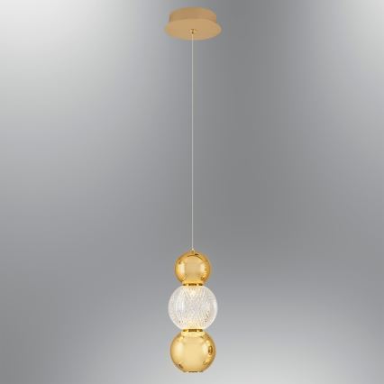 LED luster na sajli CREMONA LED/5W/230V 3000K zlatna