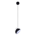 LED luster na sajli CROWD LED/20W/230V crni