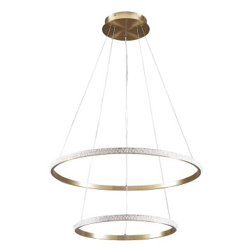 LED luster na sajli DIANA LED/44W/230V 4000K prečnik 59 cm zlatna