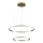 LED luster na sajli DIANA LED/44W/230V 4000K prečnik 59 cm zlatna