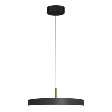 LED luster na sajli DISC LED/38W/230V, prečnik 45 cm, crna