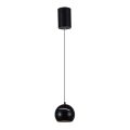 LED luster na sajli, dodirni LED/8,5W/230V 3000K crna