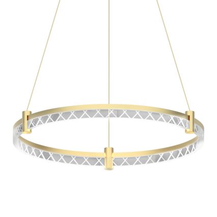 LED luster na sajli ELEGANCE LED/36W/230V, Ø 60 cm, zlatna