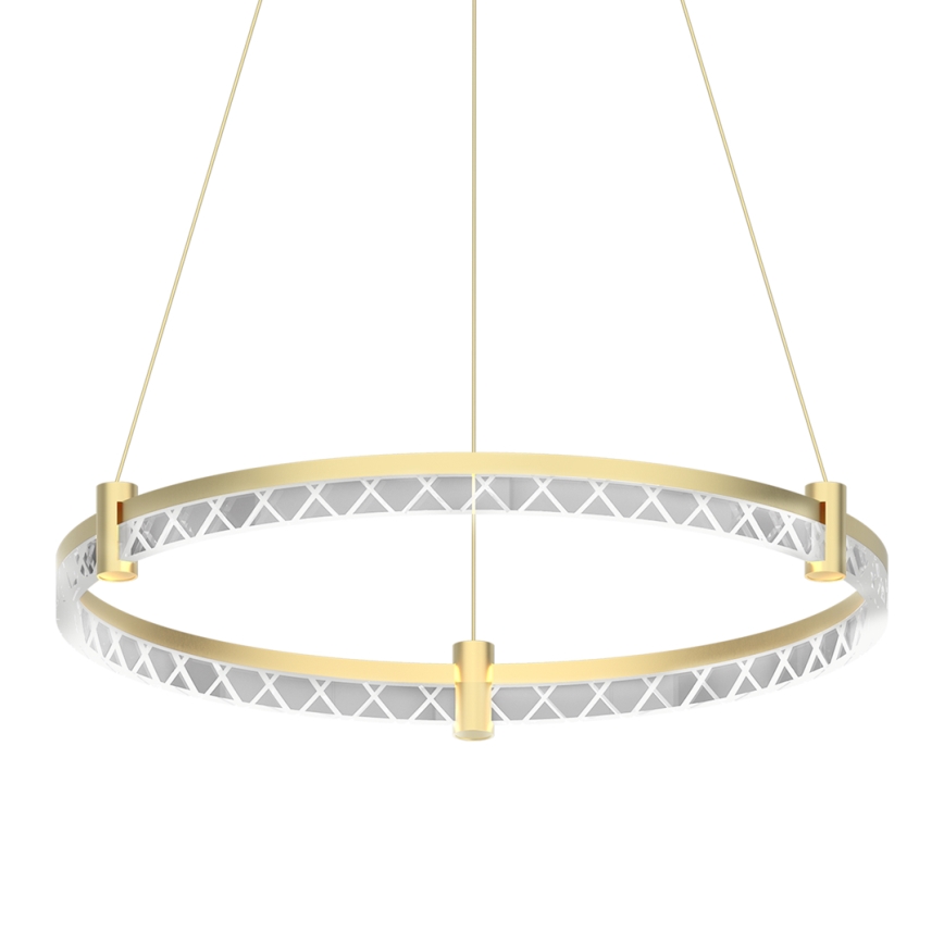 LED luster na sajli ELEGANCE LED/36W/230V, Ø 60 cm, zlatna