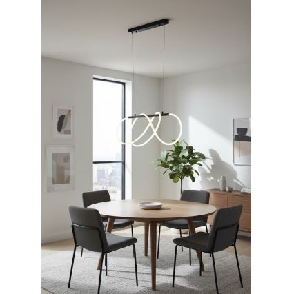 LED luster na sajli FLEXI LED/36W/230V 4000K crna
