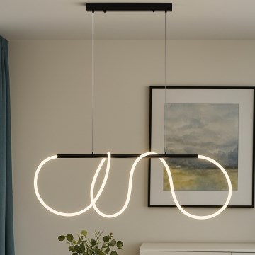 LED luster na sajli FLEXI LED/45W/230V 4000K crna