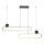 LED luster na sajli FLORENTYNA LED/48W/230V 4000K zlatna/crna