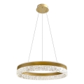LED luster na sajli FROZI LED/32W/230V, prečnik 50 cm, zlatni