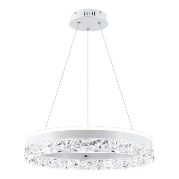 LED luster na sajli FROZI LED/32W/230V Ø 50 cm bela