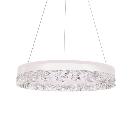 LED luster na sajli FROZI LED/32W/230V Ø 50 cm bela