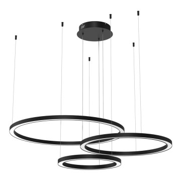 LED luster na sajli GALAXIA LED/85W/230V crna