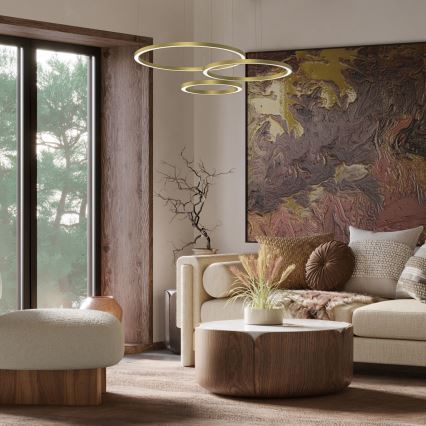 LED luster na sajli GALAXIA LED/85W/230V zlatni