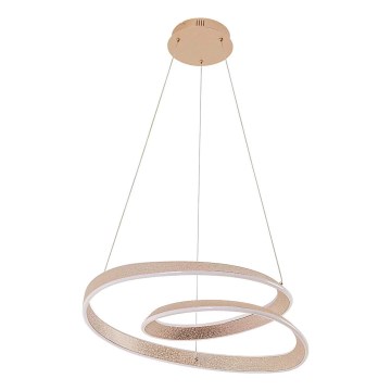 LED luster na sajli GLOW LED/75W/230V 4000K Ø 60 cm, zlatni