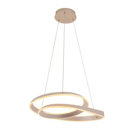 LED luster na sajli GLOW LED/75W/230V 4000K Ø 60 cm, zlatni