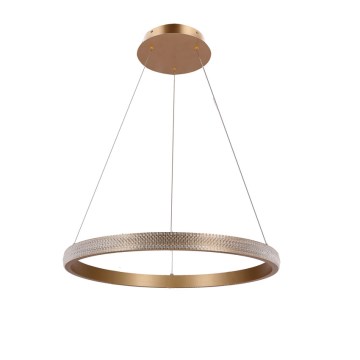 LED luster na sajli HASHIM LED/34W/230V prečnik 60 cm u bakarnoj boji