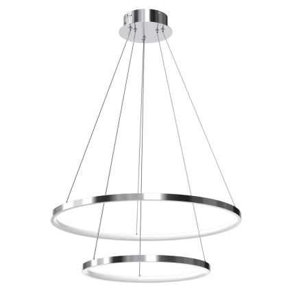 LED luster na sajli HOOP LED/51W/230V prečnik 60 cm 4000K sjajni hrom