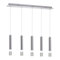 LED luster na sajli ICE 5xLED/5W/230V
