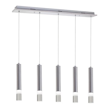 LED luster na sajli ICE 5xLED/5W/230V