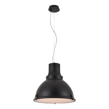 LED luster na sajli INDUSTRY 1xE27/60W/230V crne boje