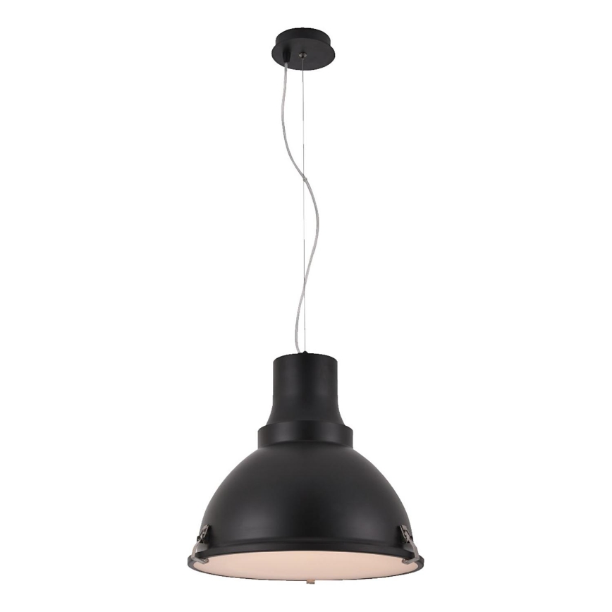 LED luster na sajli INDUSTRY 1xE27/60W/230V crne boje