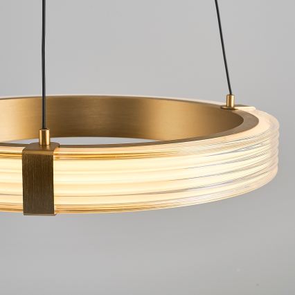 LED luster na sajli JESI LED/22W/230V 3000K Ø 40 cm zlatna
