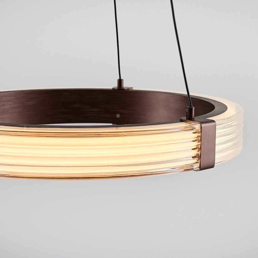 LED luster na sajli JESI LED/2W/230V 3000K braon