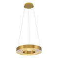 LED luster na sajli JESI LED/35W/230V 3000K preč. 40 cm bronza