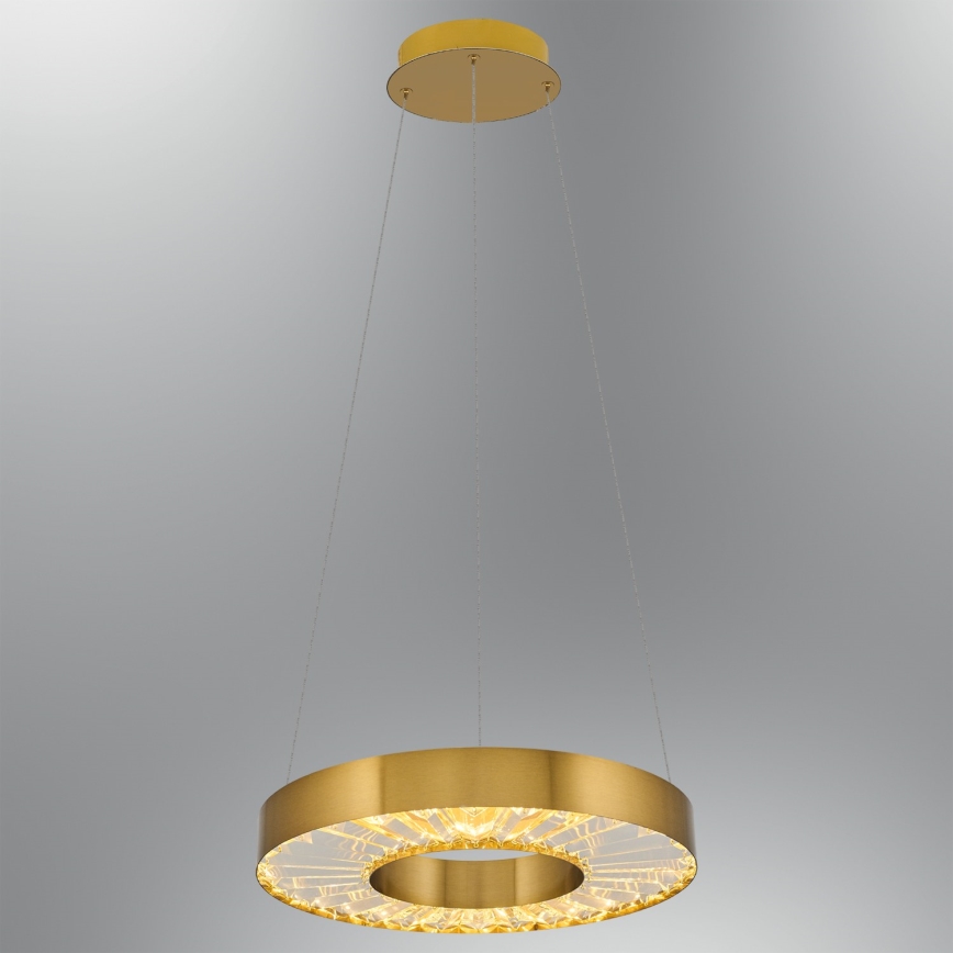 LED luster na sajli JESI LED/35W/230V 3000K preč. 40 cm bronza