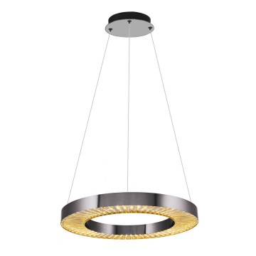 LED luster na sajli JESI LED/35W/230V 3000K preč. 60 cm srebran