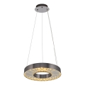 LED luster na sajli JESI LED/35W/230V 3000K prečnik 40 cm srebrna