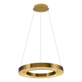 LED luster na sajli JESI LED/35W/230V 3000K prečnik 60 cm bronzan