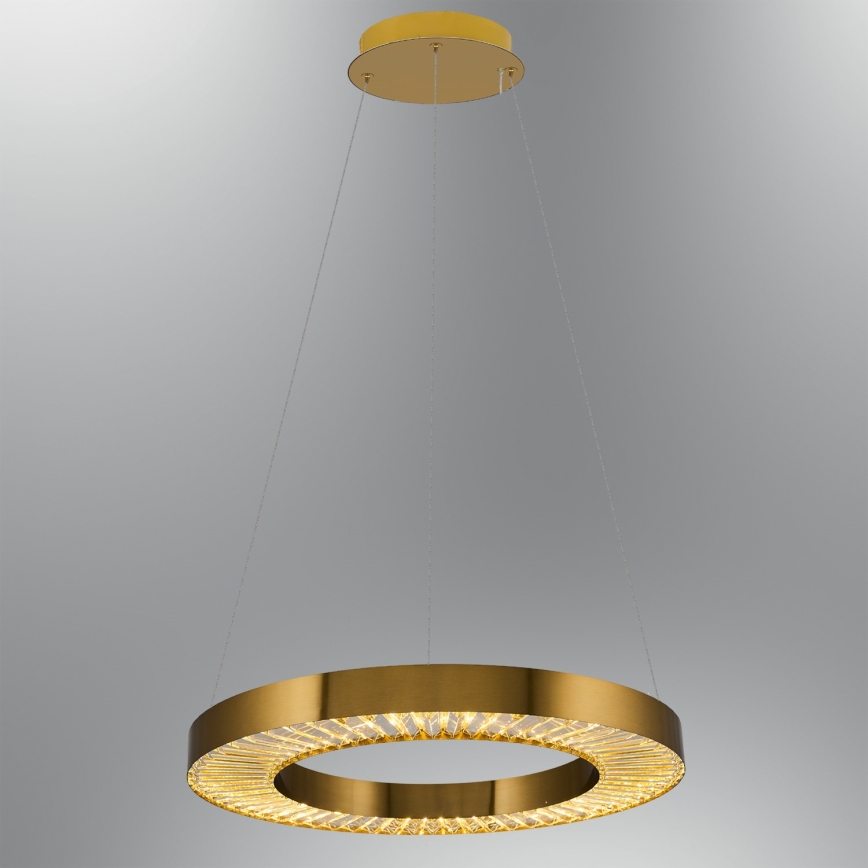 LED luster na sajli JESI LED/35W/230V 3000K prečnik 60 cm bronzan