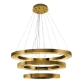 LED luster na sajli JESI LED/99W/230V 3000K prečnik 100 cm bronzan
