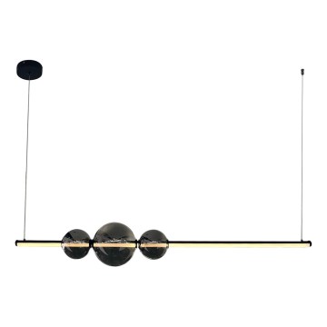 LED luster na sajli KUGEL LED/30W/230V crni