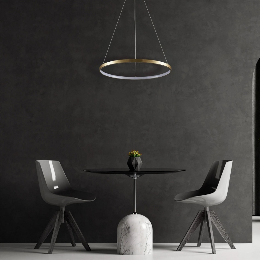 LED luster na sajli LEA LED/20W/230V 4000K prečnik 50 cm zlatna